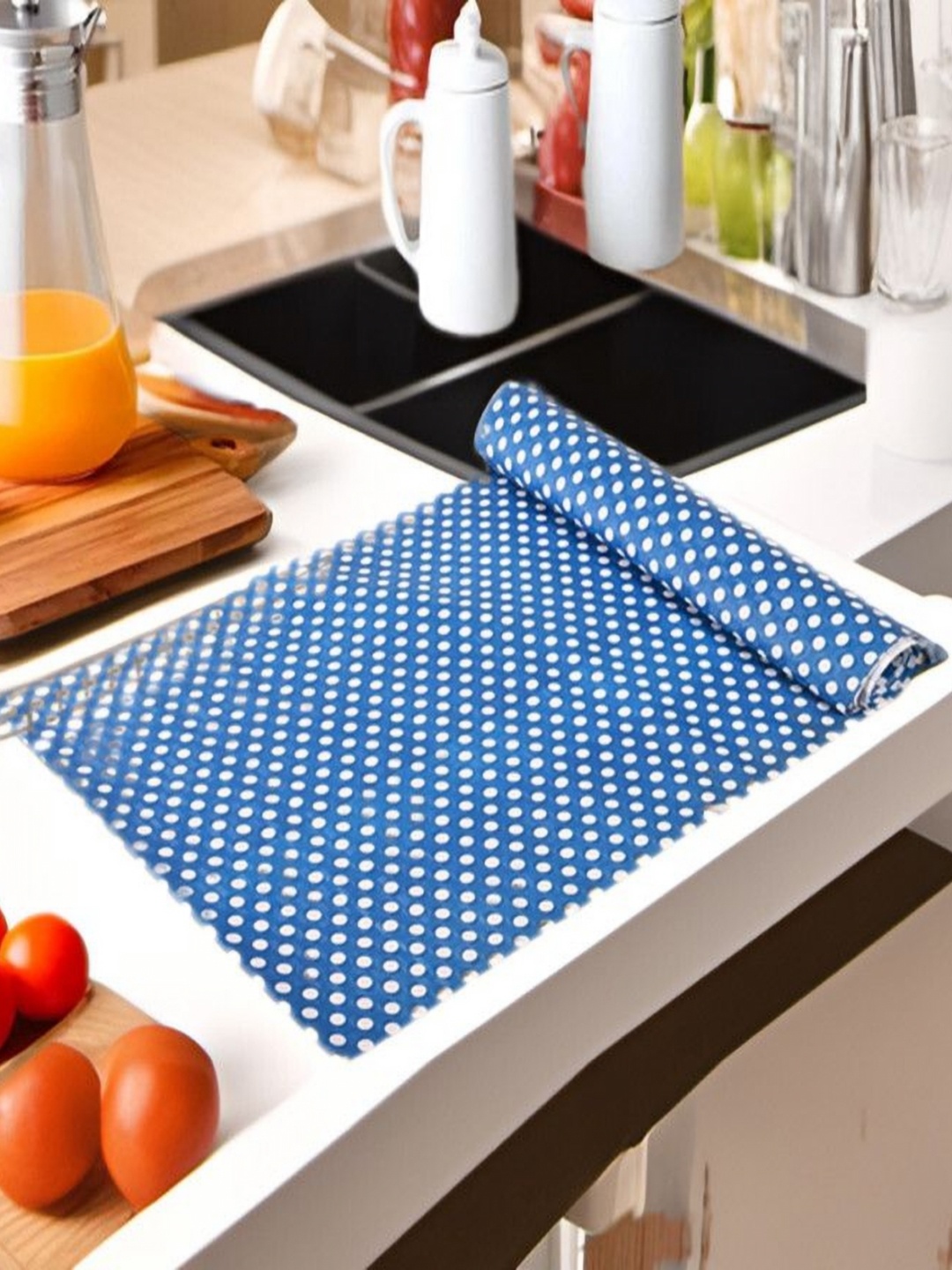

REVEXO Blue Set of 1 Water Resistant Shelf Liner Organisers