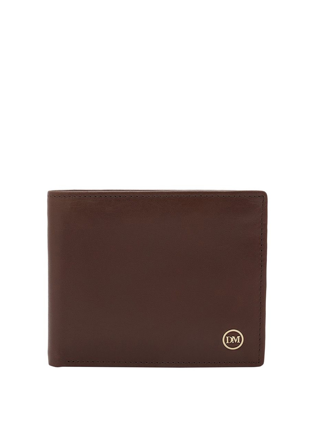 

Da Milano Men Leather Two Fold Wallet, Brown