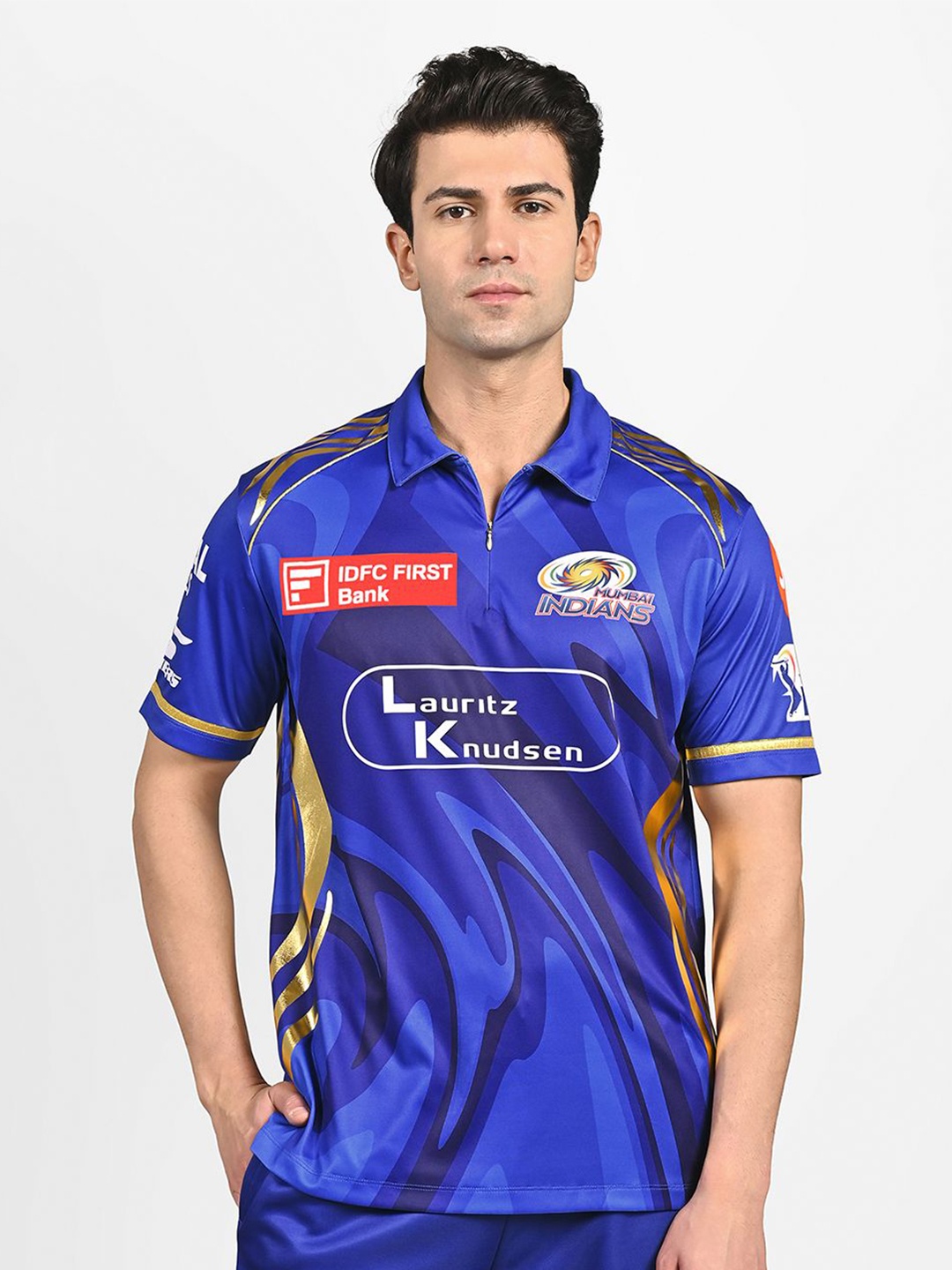 

Skechers Men Mumbai Indians IPL Replica Jersey 2025, Blue