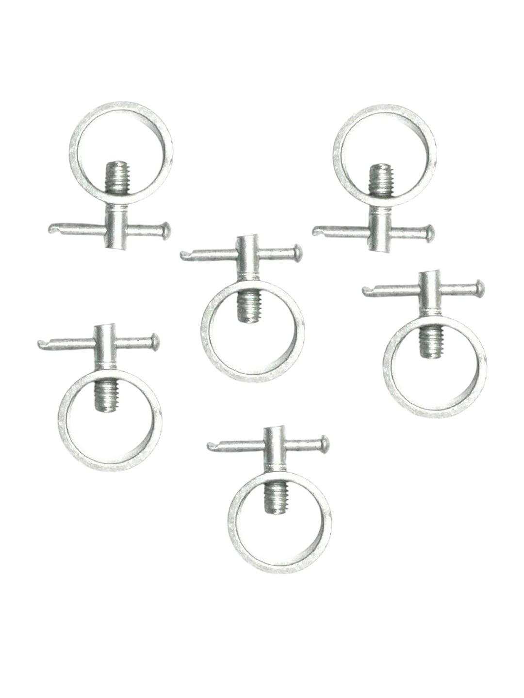 

HackerX Men Set Of 6 Dumbbell Rod Locks, Silver