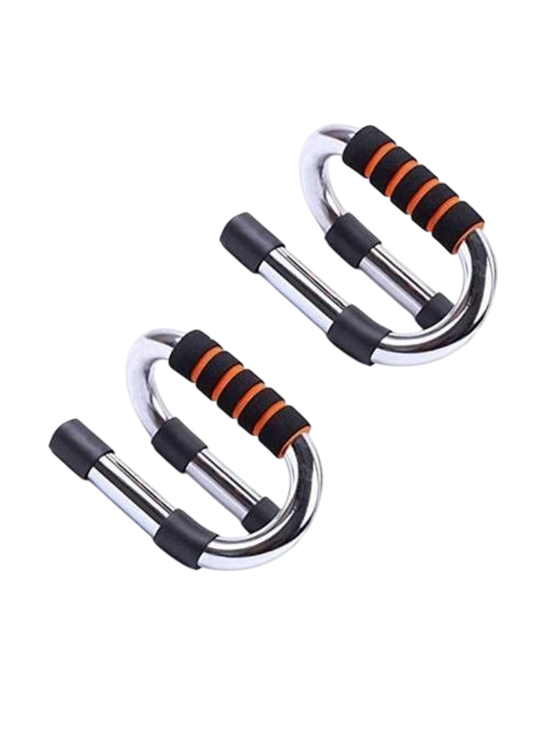 

HackerX Push Up Bar with Foam Grip Handle, Silver