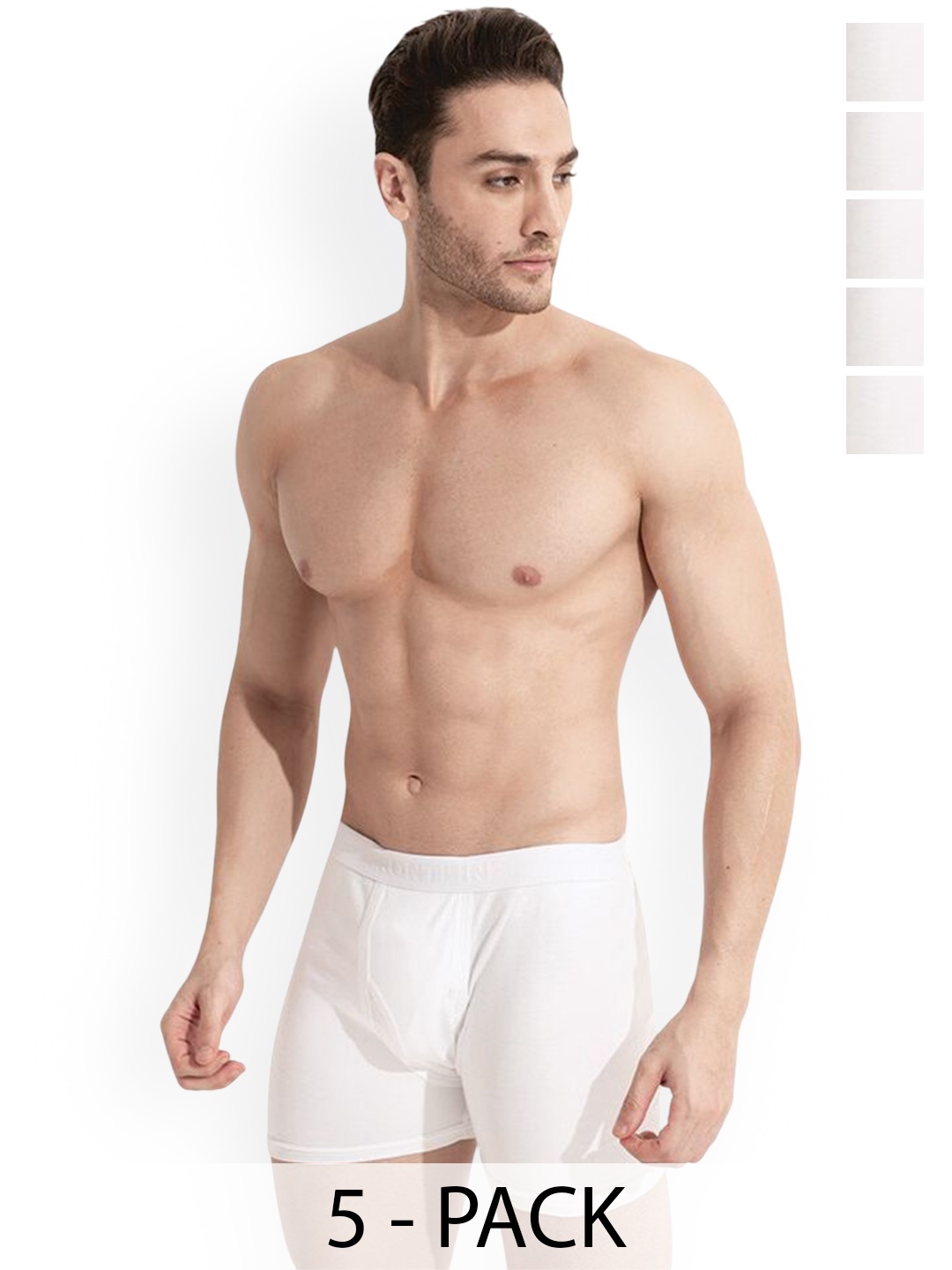 

Rupa Pack Of 5 Cotton Trunks Frontline-DWIF-White-5--85