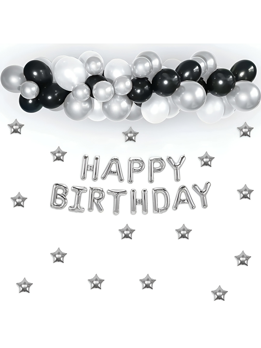 

Special You 43-Pcs Black & White Happy Birthday Decor