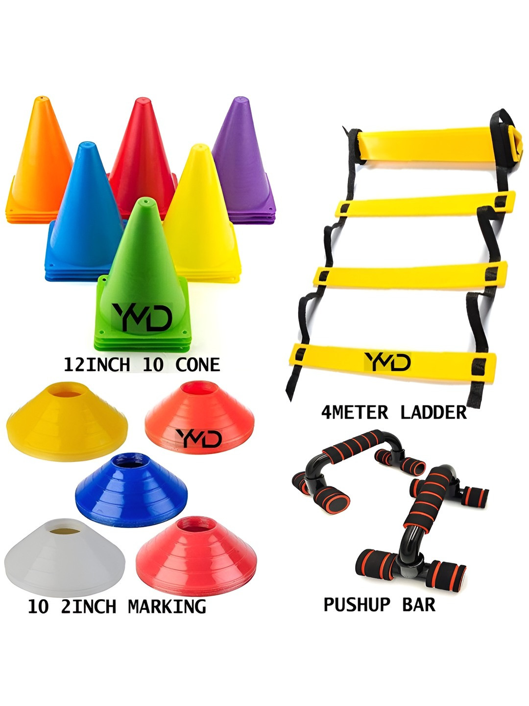 

YMD 12 Pieces Workout Accessories, Black