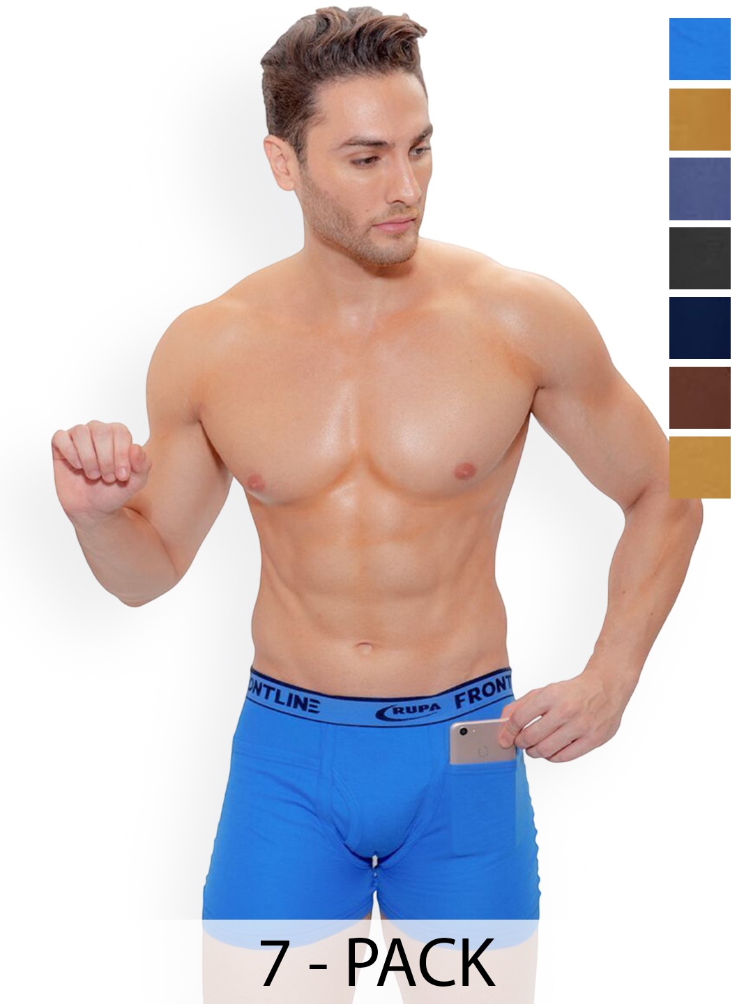 

Rupa Men Pack Of 7 Assorted Cotton Trunks Frontline-DCIP-(OP)-7--95