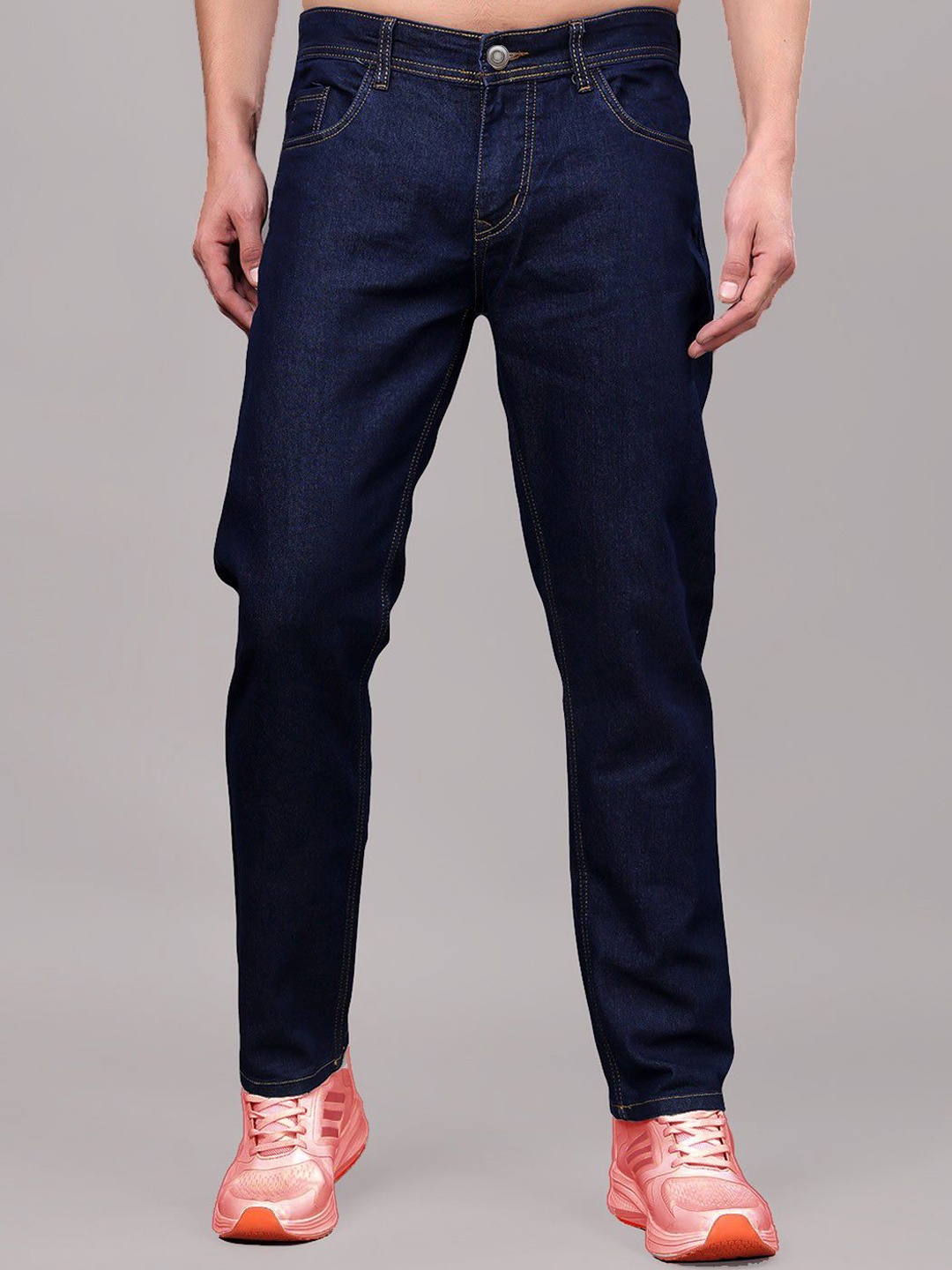 

ComfyStyle Men Jean Mid-Rise Jeans, Blue