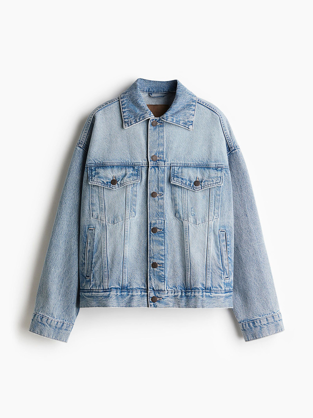 

H&M Oversized Denim Jacket, Blue