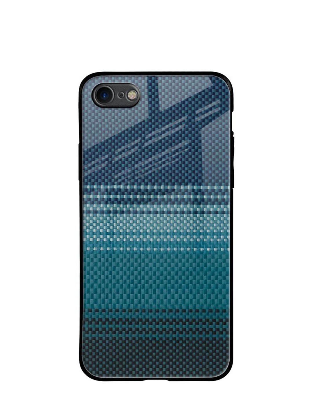 

QRIOH Modern Rug Printed iPhone 7 Back Case, Blue