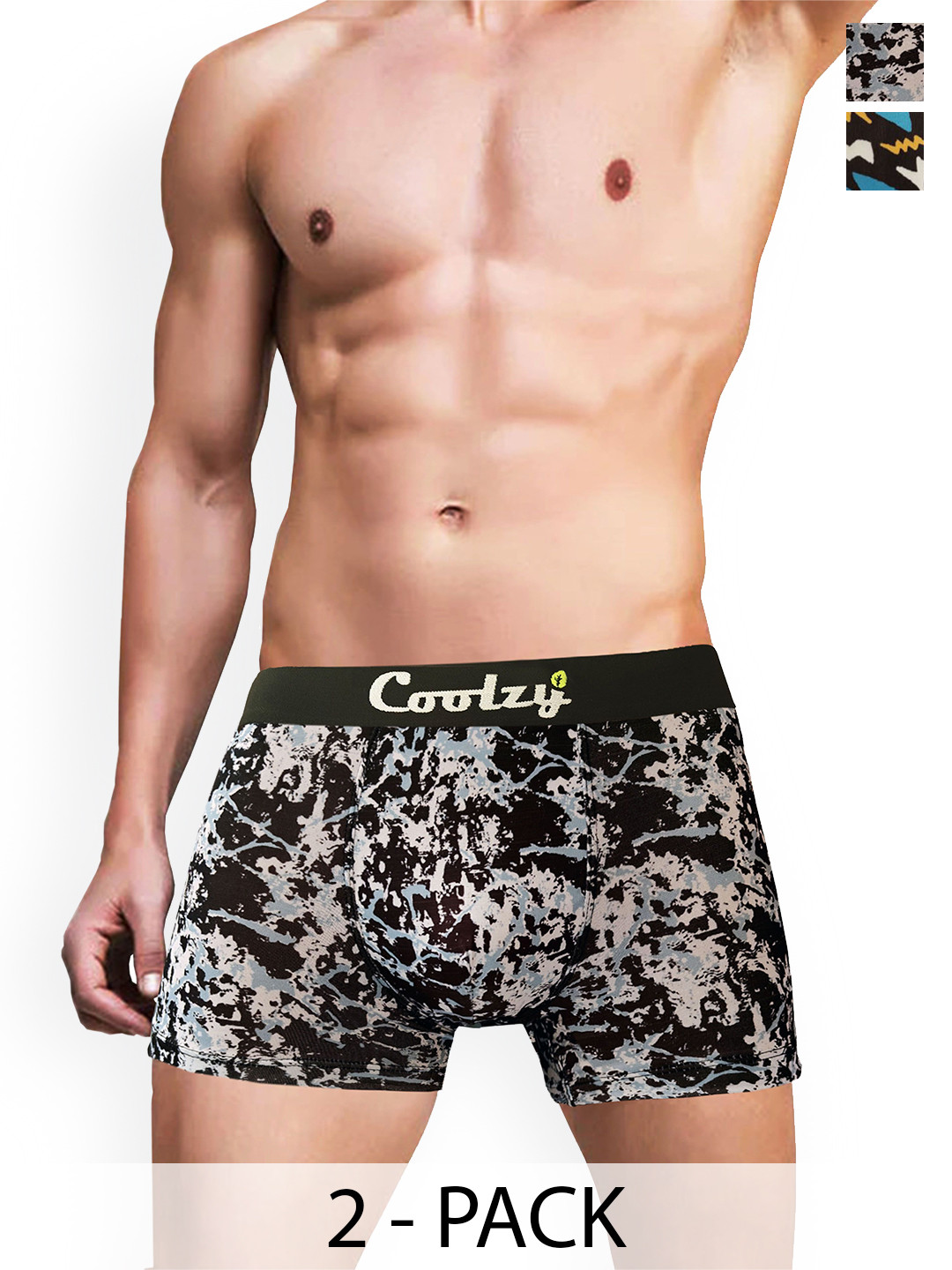 

Coolzy Pack Of 2 Printed Trunk RUCPTN2K004-S, Blue