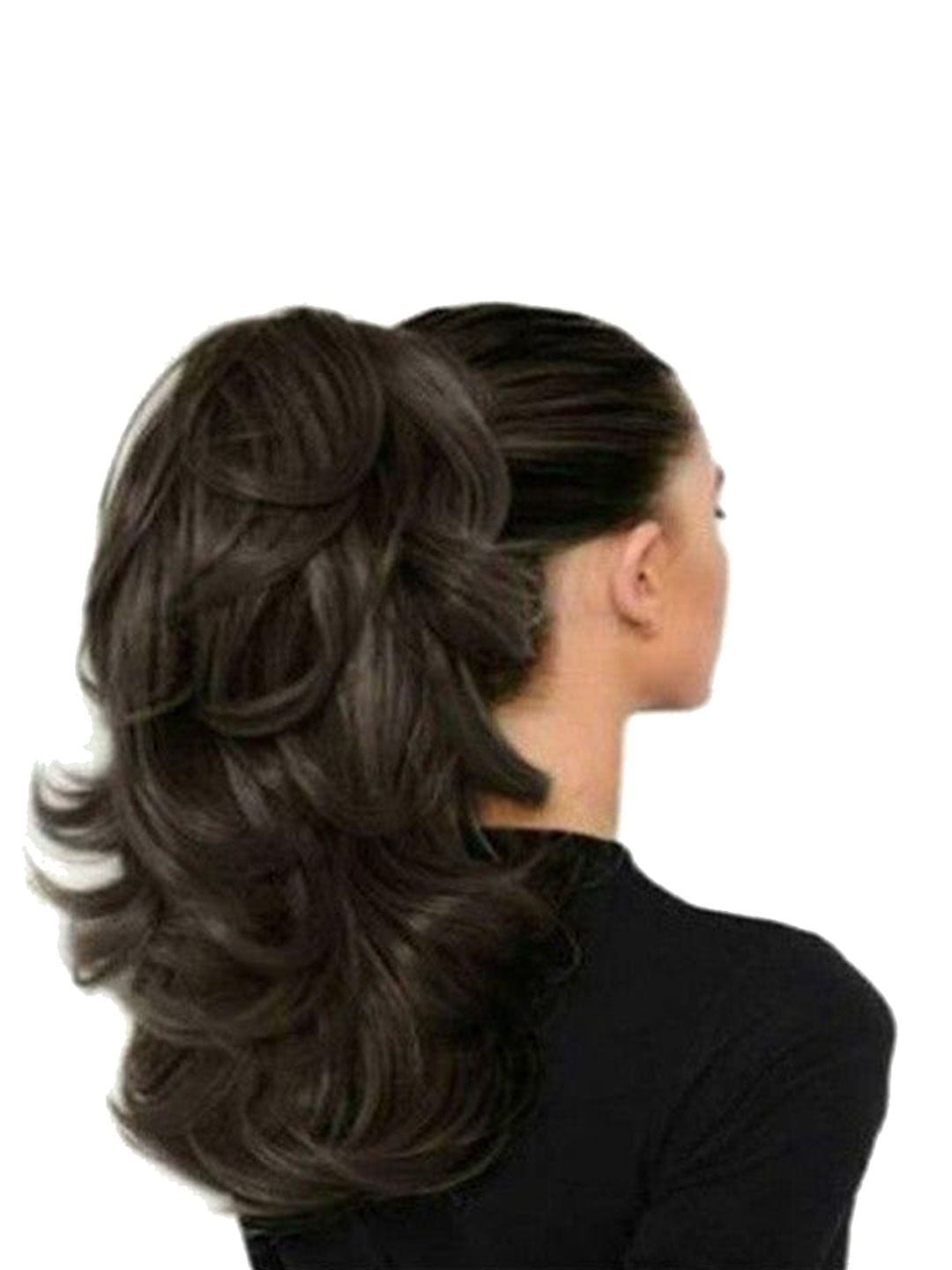 

CRIBE Clip-In Ponytail Wavy Hair Extension - Brown - 20 Inch