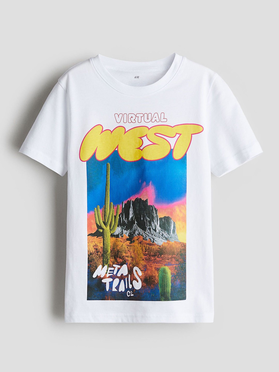 

H&M Printed T-Shirt, White