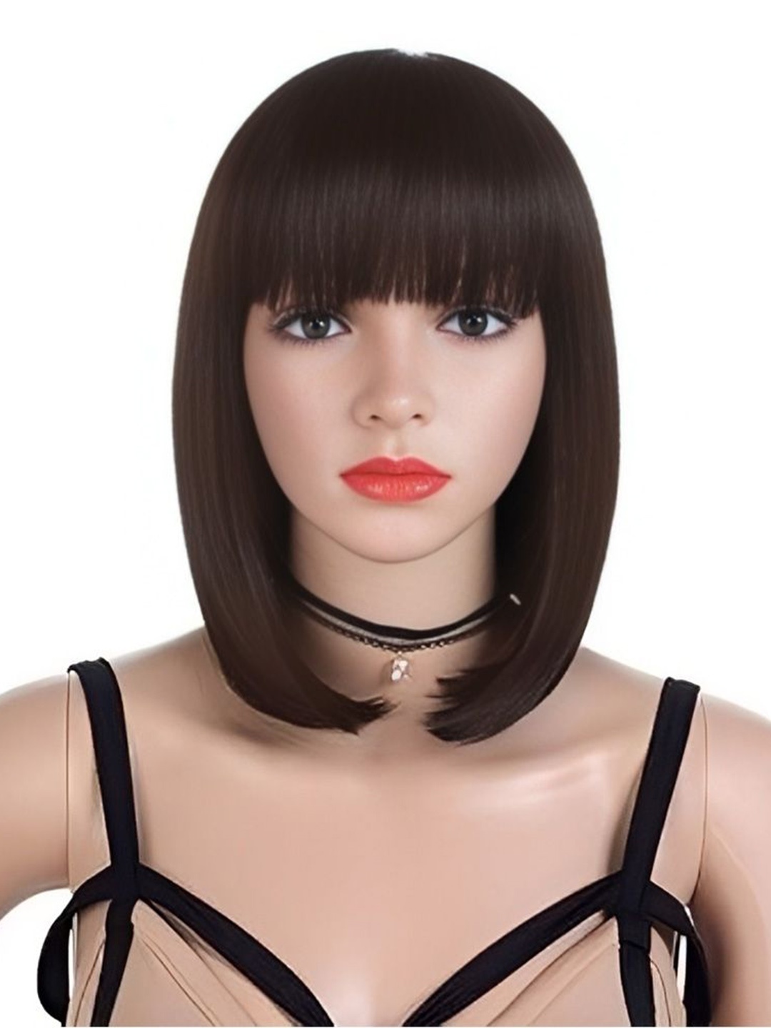 

D-DIVINE Clip In Straight Scalp Topper Hair Extension- Brown- 14 Inch