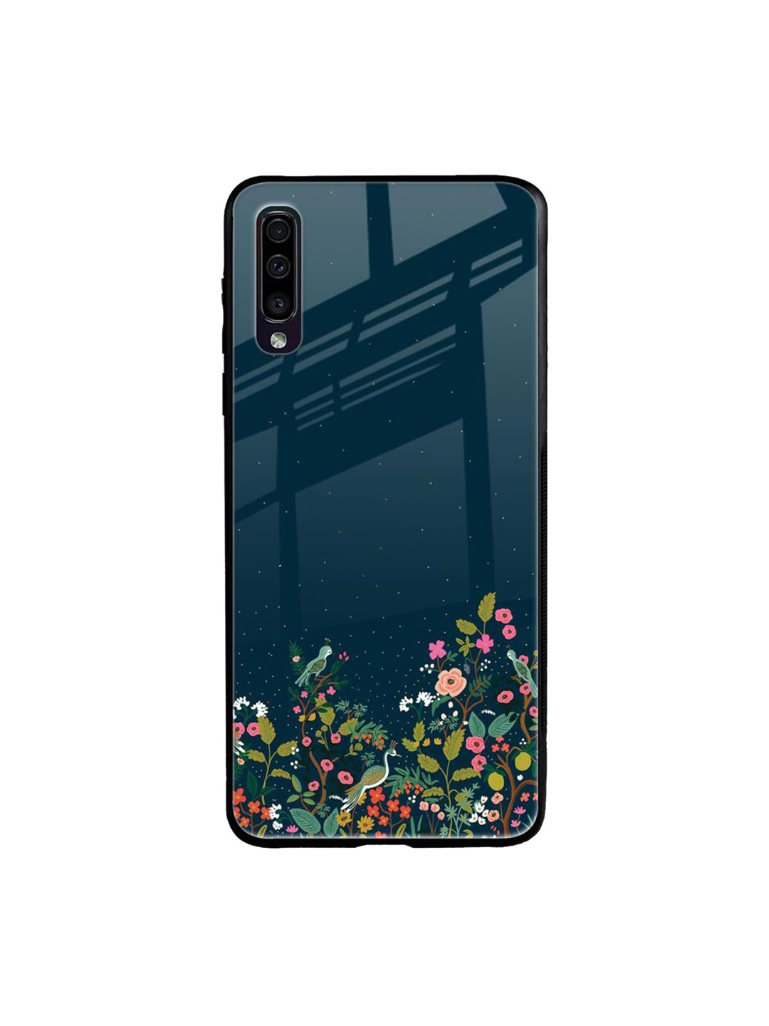 

QRIOH Floral Printed Samsung Galaxy A50 Back Case Mobile Accessories, Green