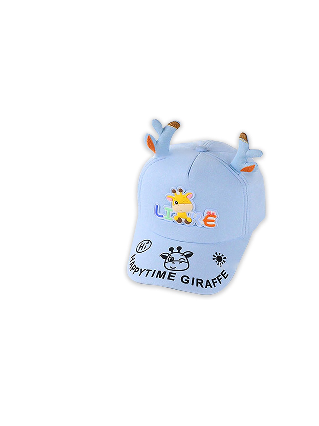 

Babymoon Kids Cotton Summer Giraffe Cap, Blue