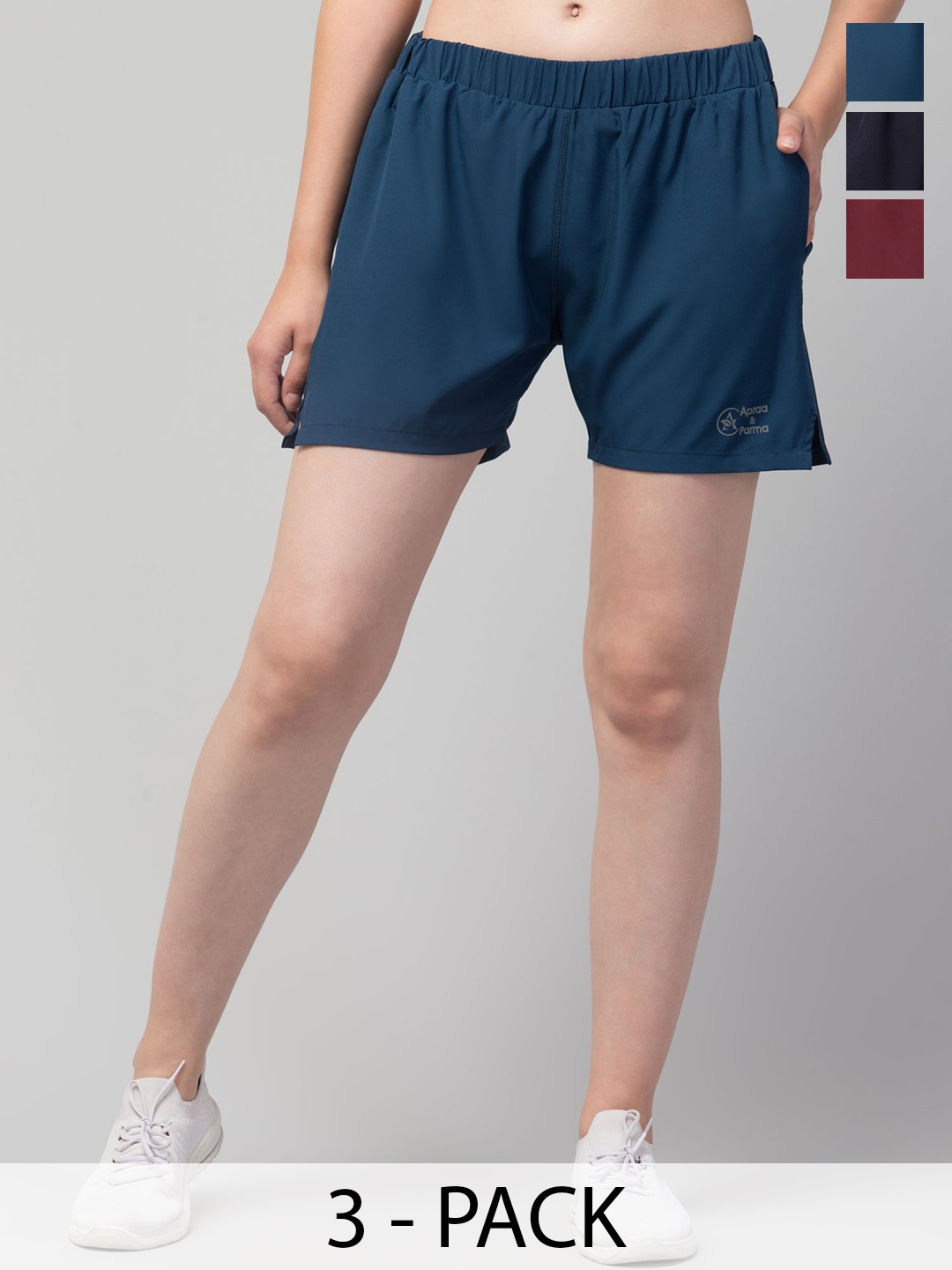 

UllasPemium Women Running Sports Shorts, Blue