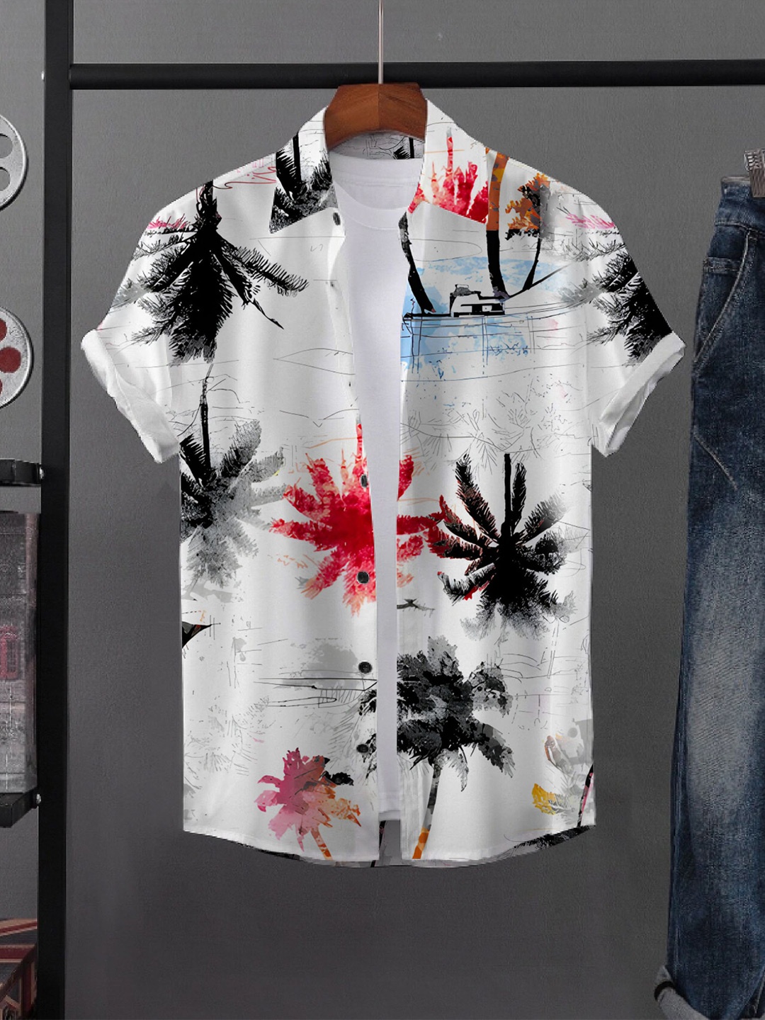 

iCome Men Slim Fit Multi Stripes Opaque Printed Casual Shirt