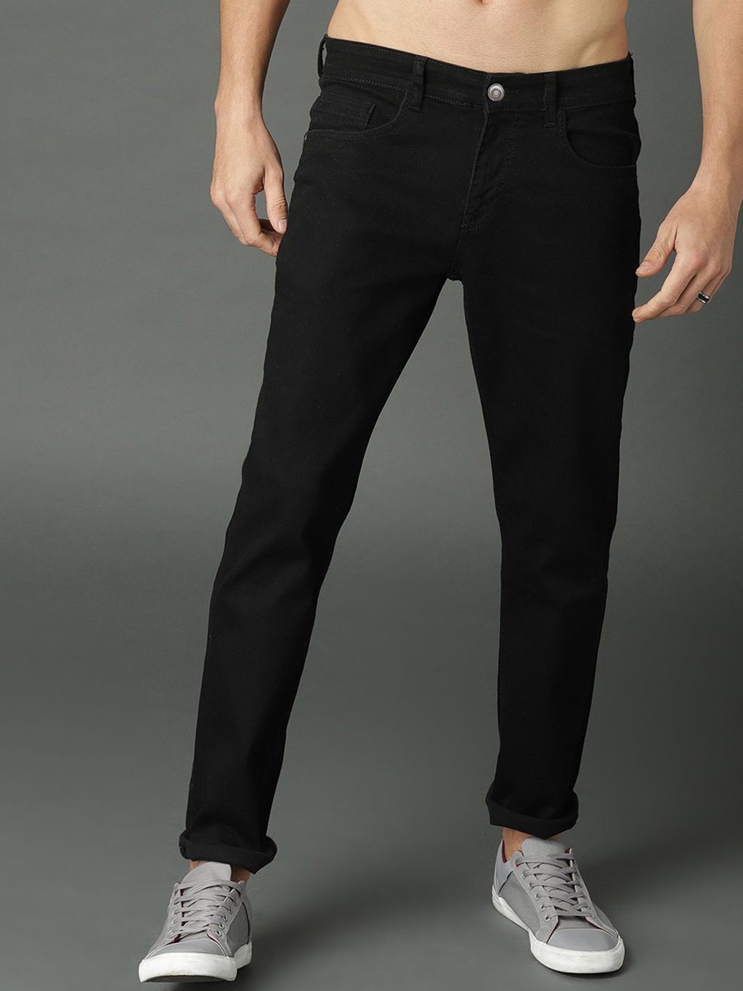 

ComfyStyle Men Jean Slim Fit Stretchable Jeans, Black