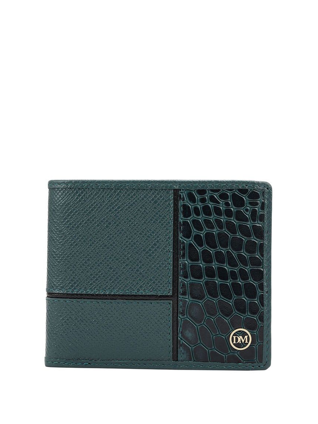 

Da Milano Men Leather Two Fold Wallet, Blue