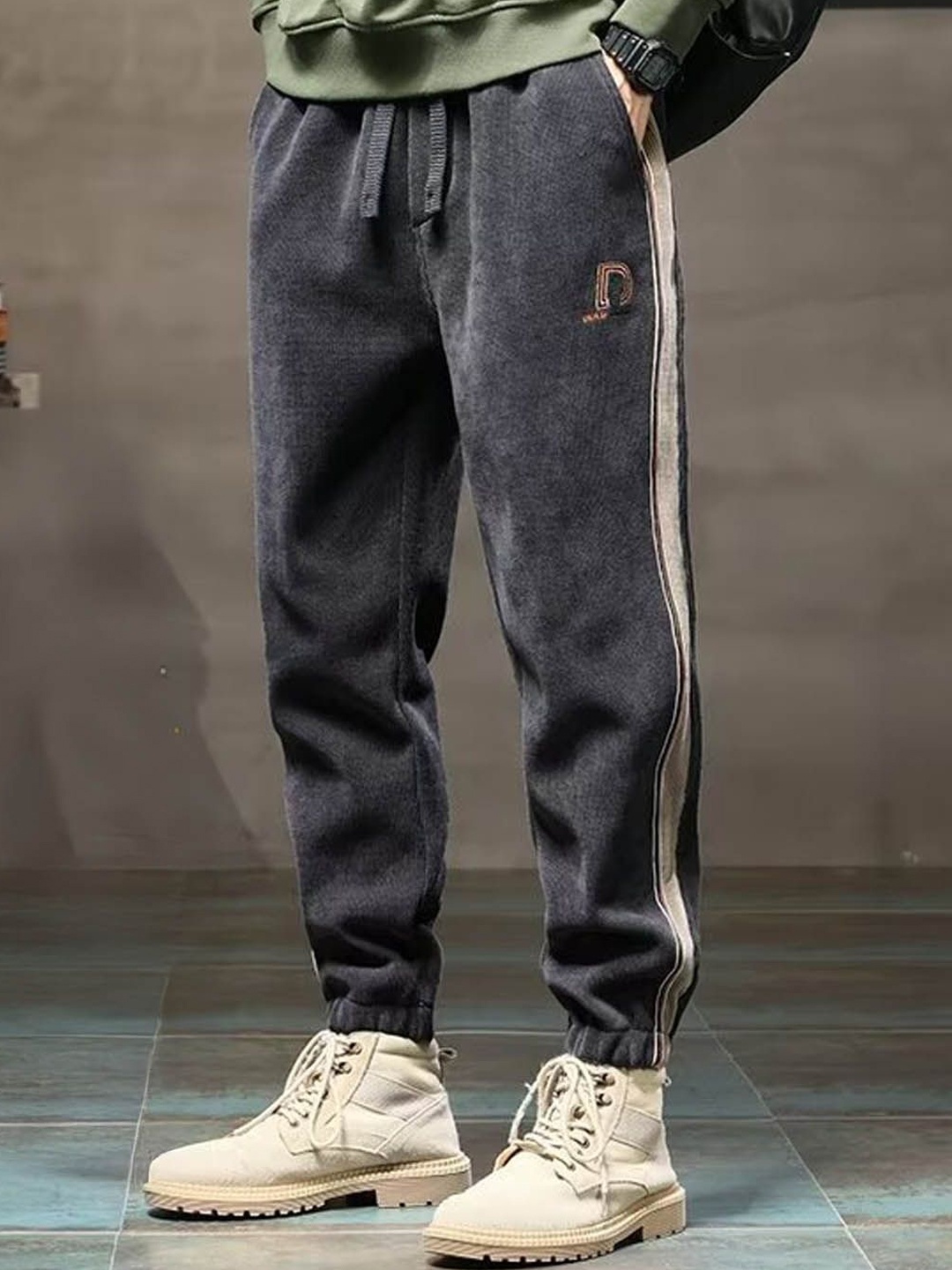 

StyleCast Men Joggers Trousers, Grey