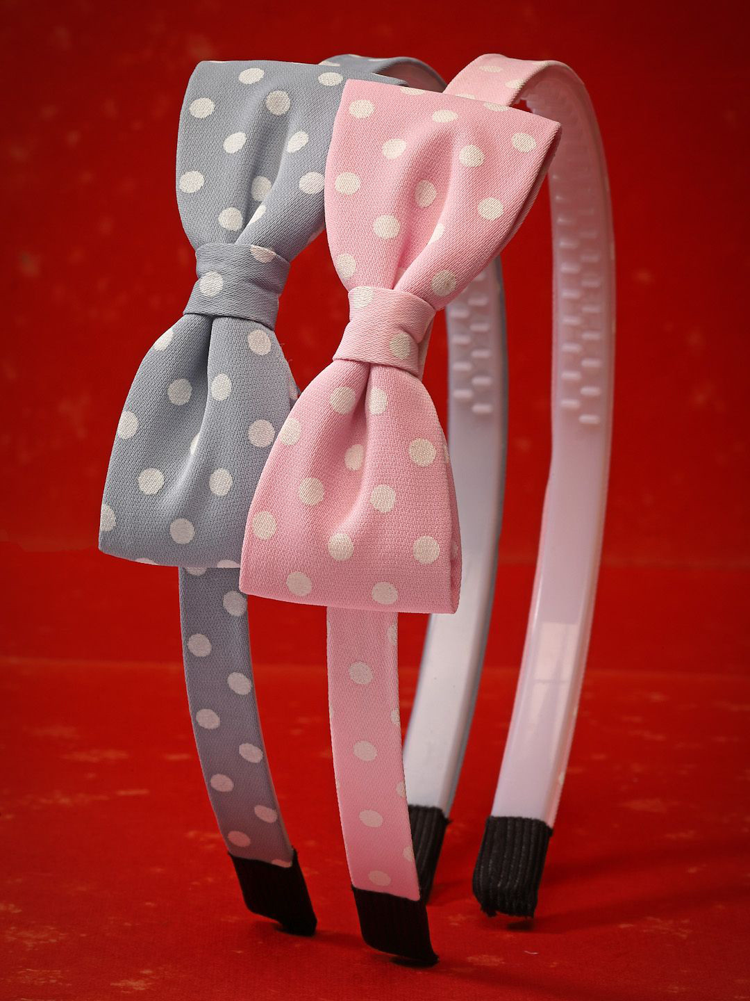 

Stoln Girls Set Of 2 Polka Dot Bow Hair Bands, Pink