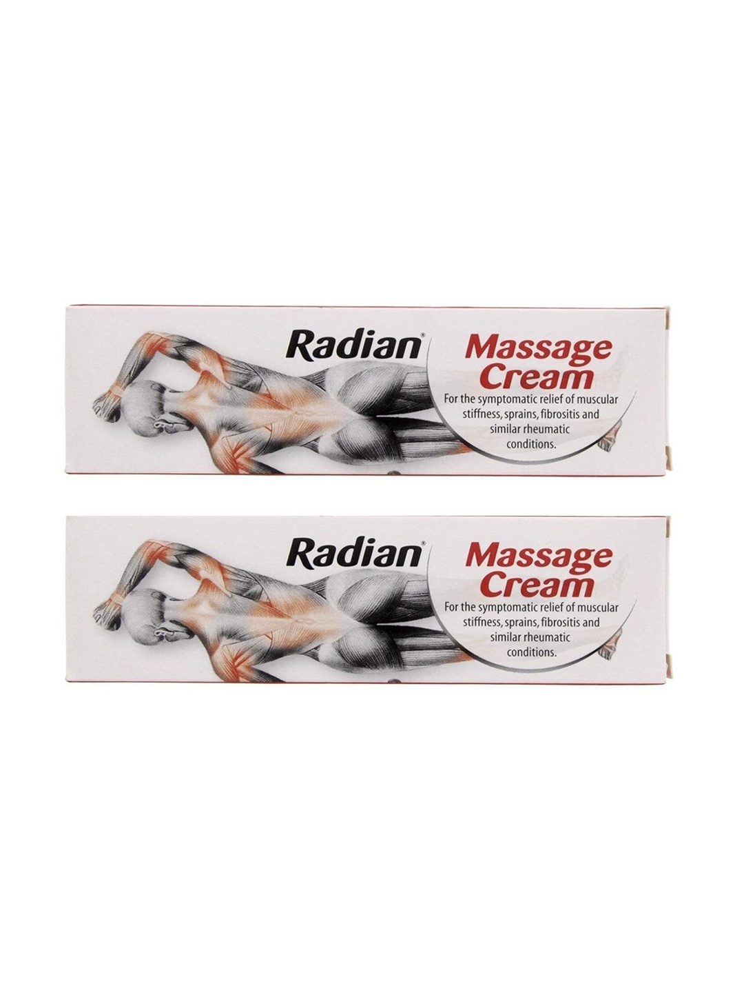 

Radian Set Of 2 Massage Cream Gel- 100 g Each, White