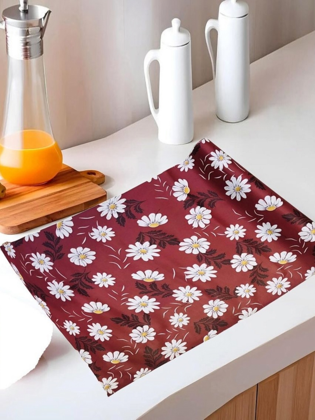 

REVEXO Pink Printed Water-Resistant Shelf Liner