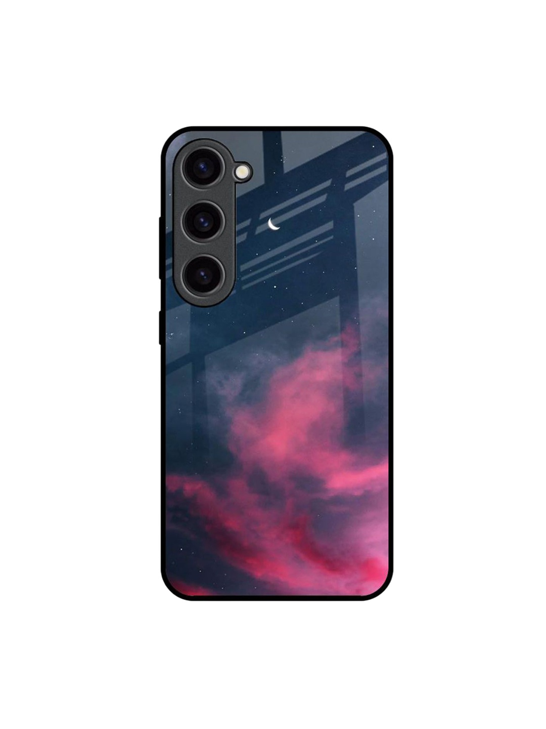 

QRIOH Moon Night Printed Samsung Galaxy S23 Back Case, Blue