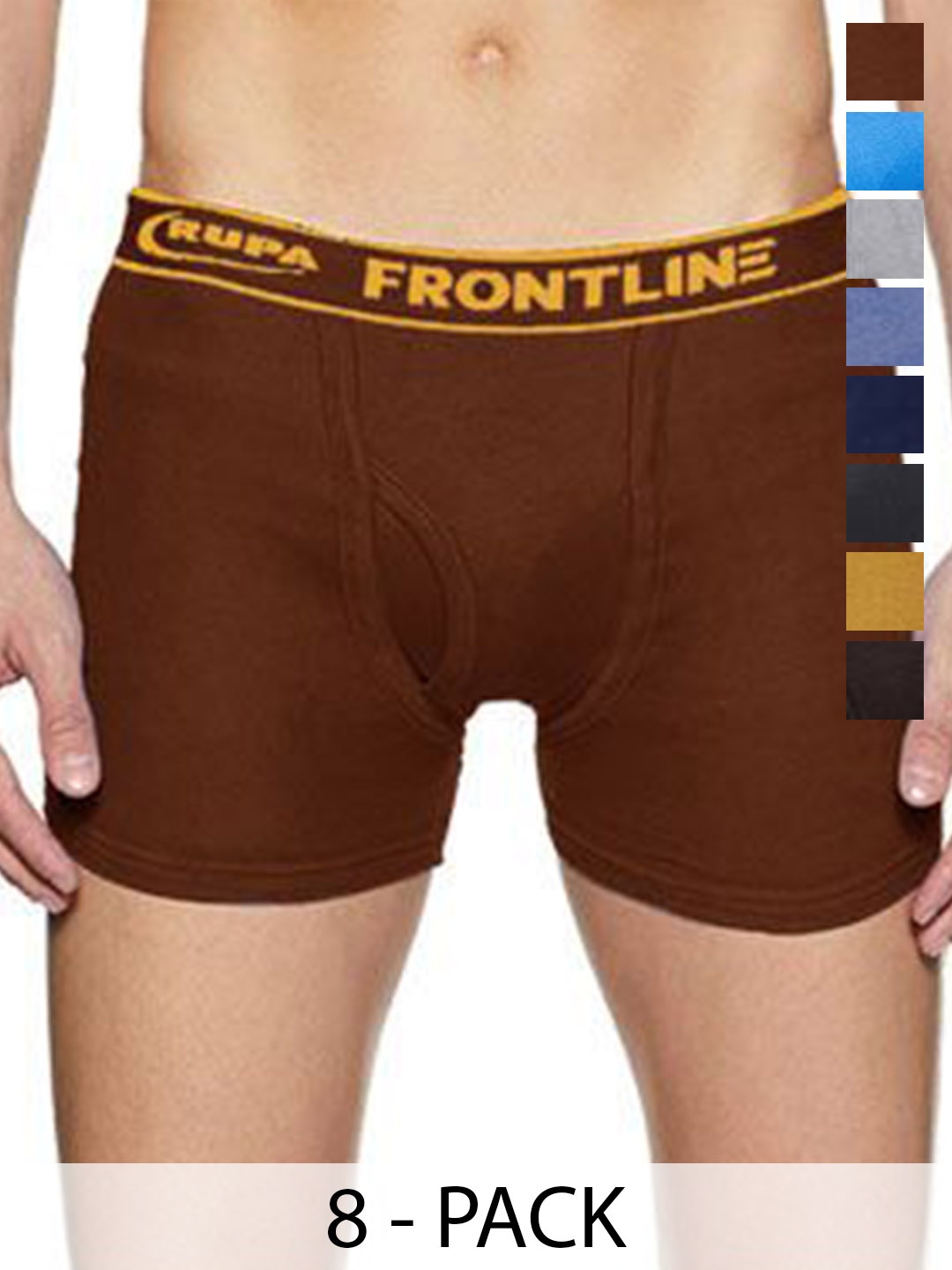 

Rupa Pack Of 8 Assorted Cotton Trunks Frontline-DCIP-(IP)-8--95