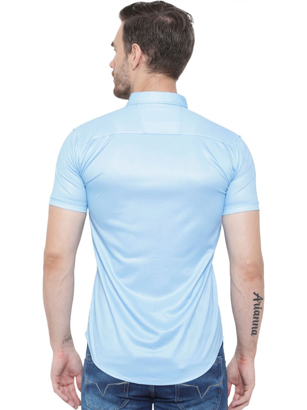 

iCome Men Micro Checks Opaque Printed Casual Shirt, Blue