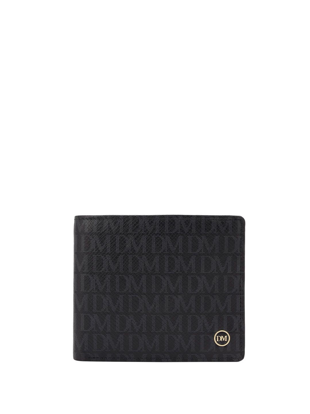 

Da Milano Men Leather Two Fold Wallet, Black