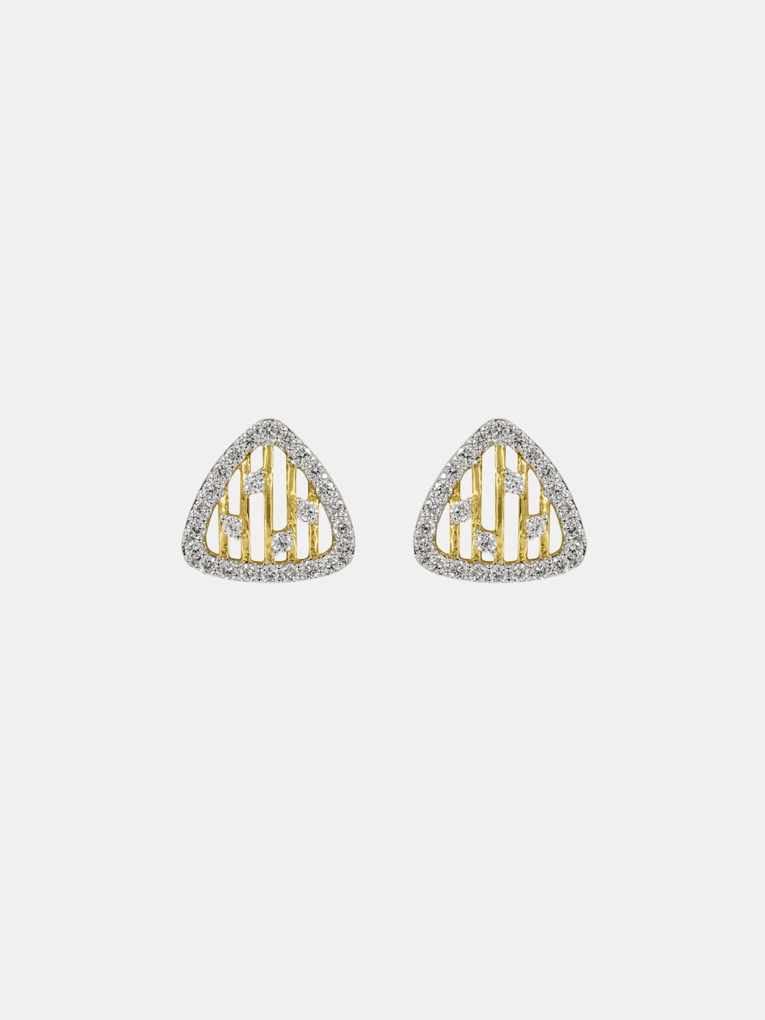 

MAIORA Women Showstealer Diamond Studs Earrings 14K Yellow Gold