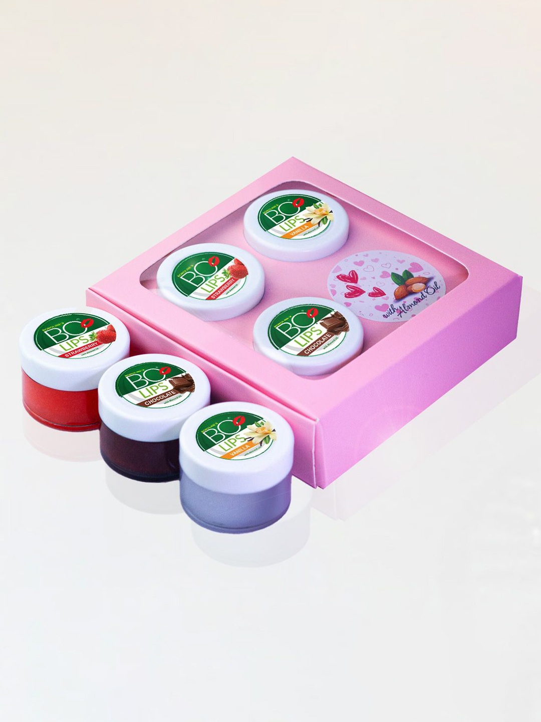

BOROLINE Set Of 3 Lip Balm With Vitamin E - 10 g Each-Strawberry-Vanilla-Chocolate, White