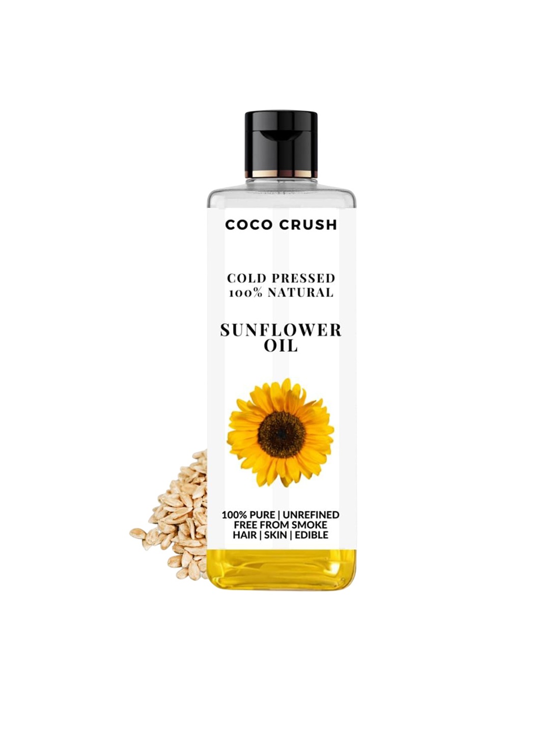 

Coco Crush Cold Pressed & 100% Natural Sunflower Oil - 50 ml, Yellow