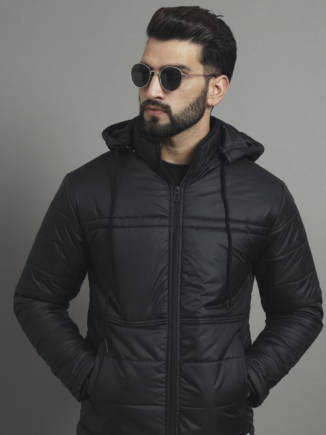 

RENUOVO Men Sporty Jacket, Black