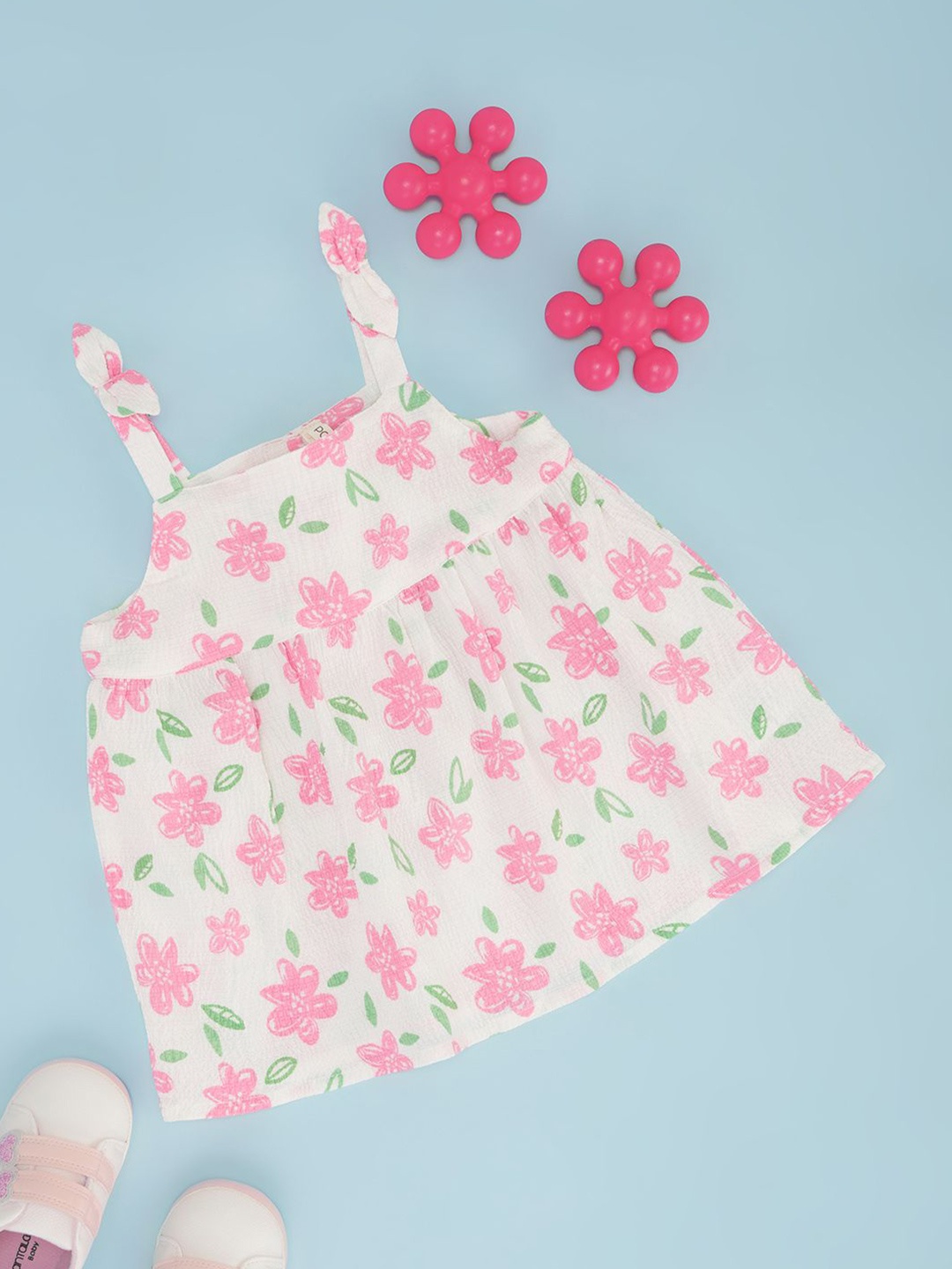 

Pantaloons Baby Girls Floral Printed Empire Top, Off white