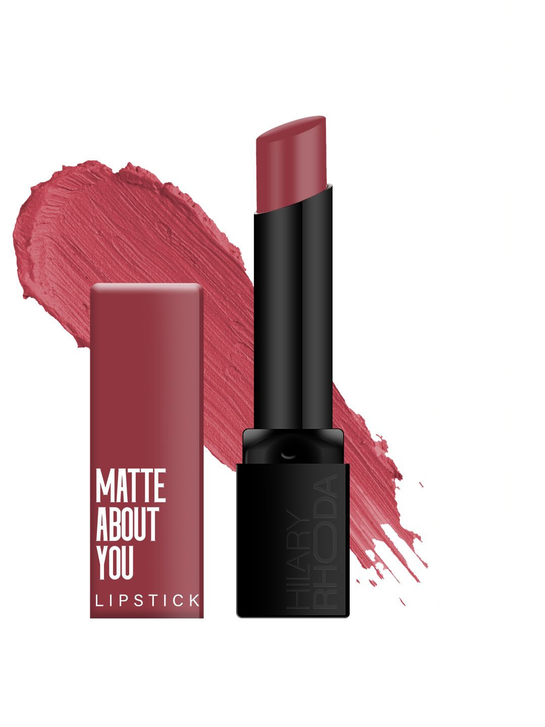 

Hilary Rhoda Matte About You Lipstick With Vitamin E - 3 g - Crimson Affair 07, Red