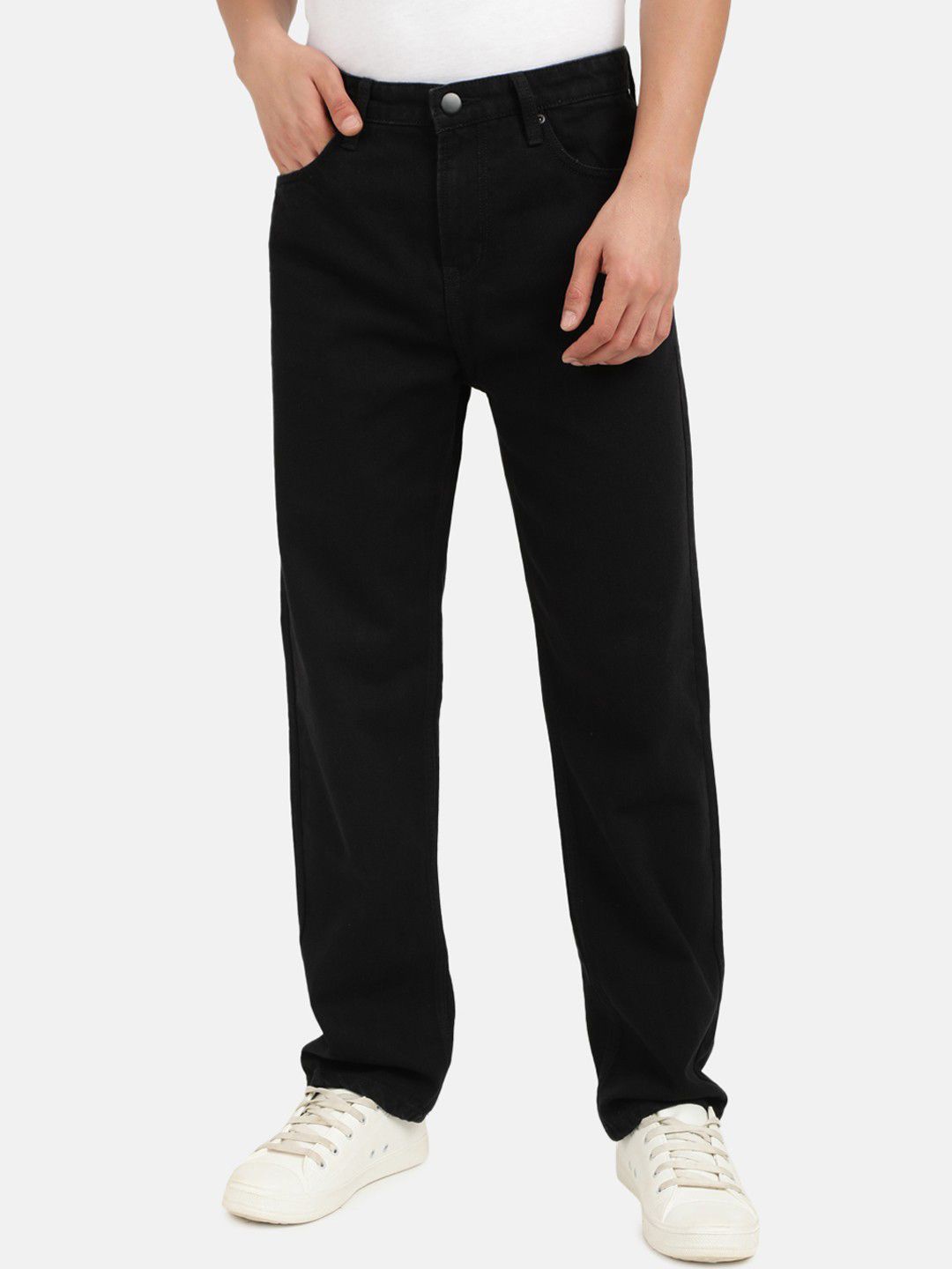 

INDIROCKS Men Mid-Rise Stretchable Jeans, Black