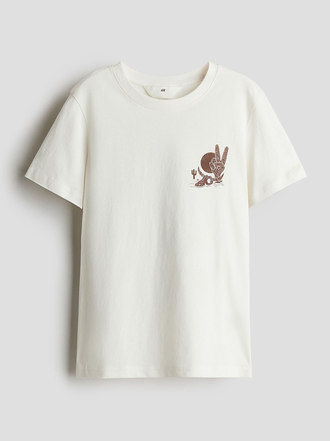 

H&M Printed T-Shirt, White