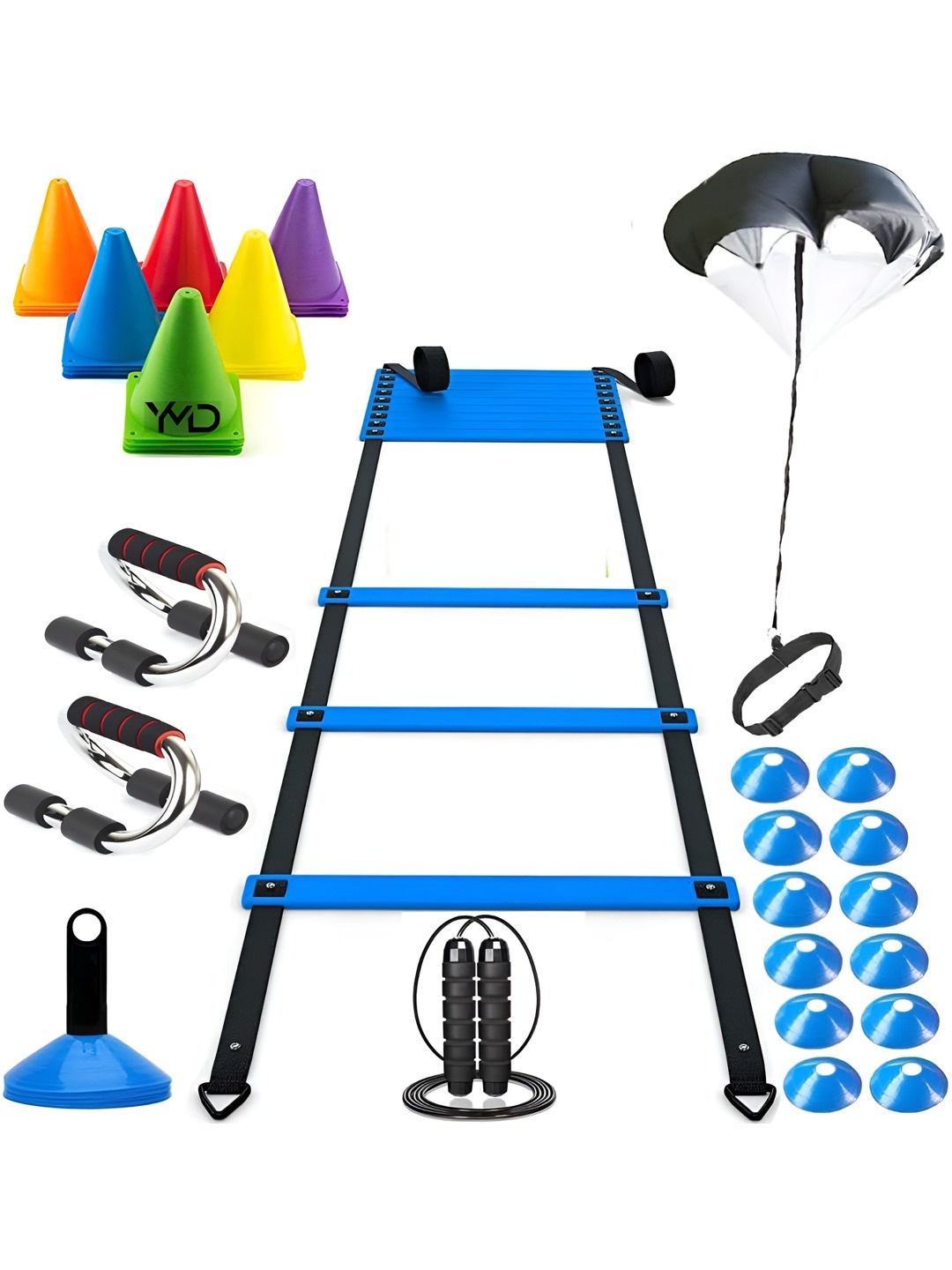 

YMD Set Of 24 Workout Accessories, Black
