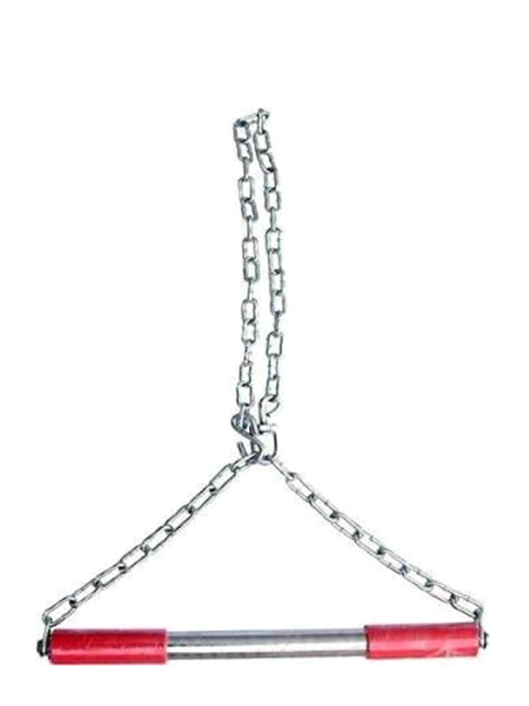 

HackerX Rod Height Increaser & Pull Ups Exercise With Heavy Chain Pull-up Bar, Red
