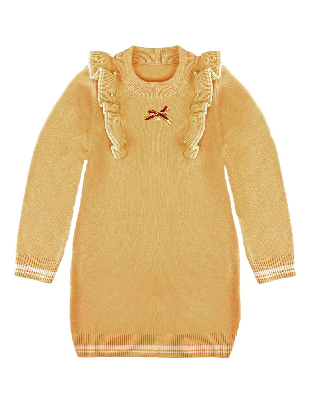

Bold N Elegant Girls Ruffles Jumper Dress, Yellow