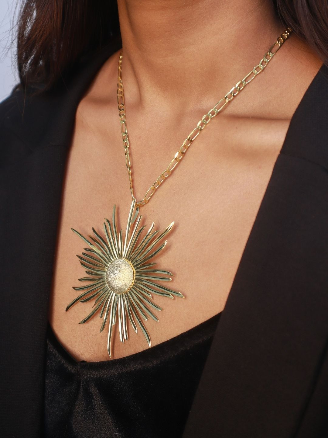 

House of Pehr Gold Plated Casual Firefly Charm Necklace with Chain