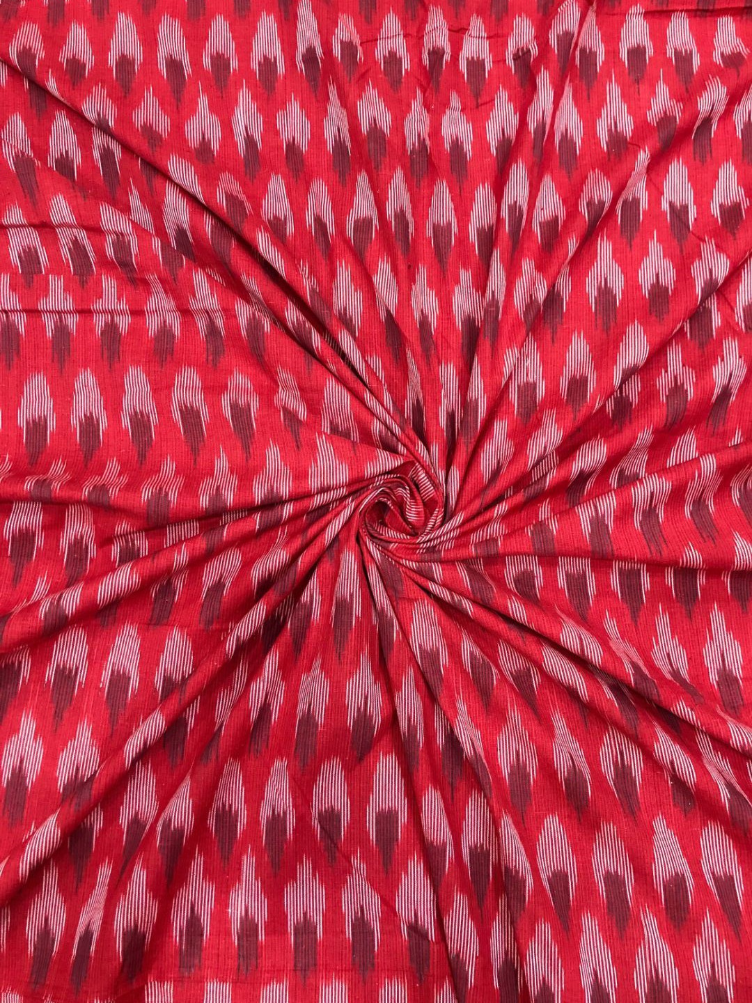 

PALASH Abstract Printed Pure Cotton Unstitched Dress Material, Red
