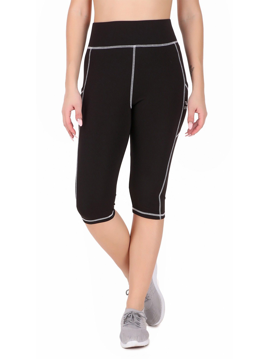 

STYLESO Women Slip-On Capris, Black