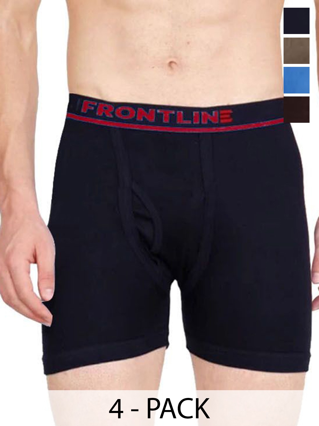 

Rupa Pack Of 4 Assorted Pure Combed Cotton Trunks Frontline-DCIF-4--100