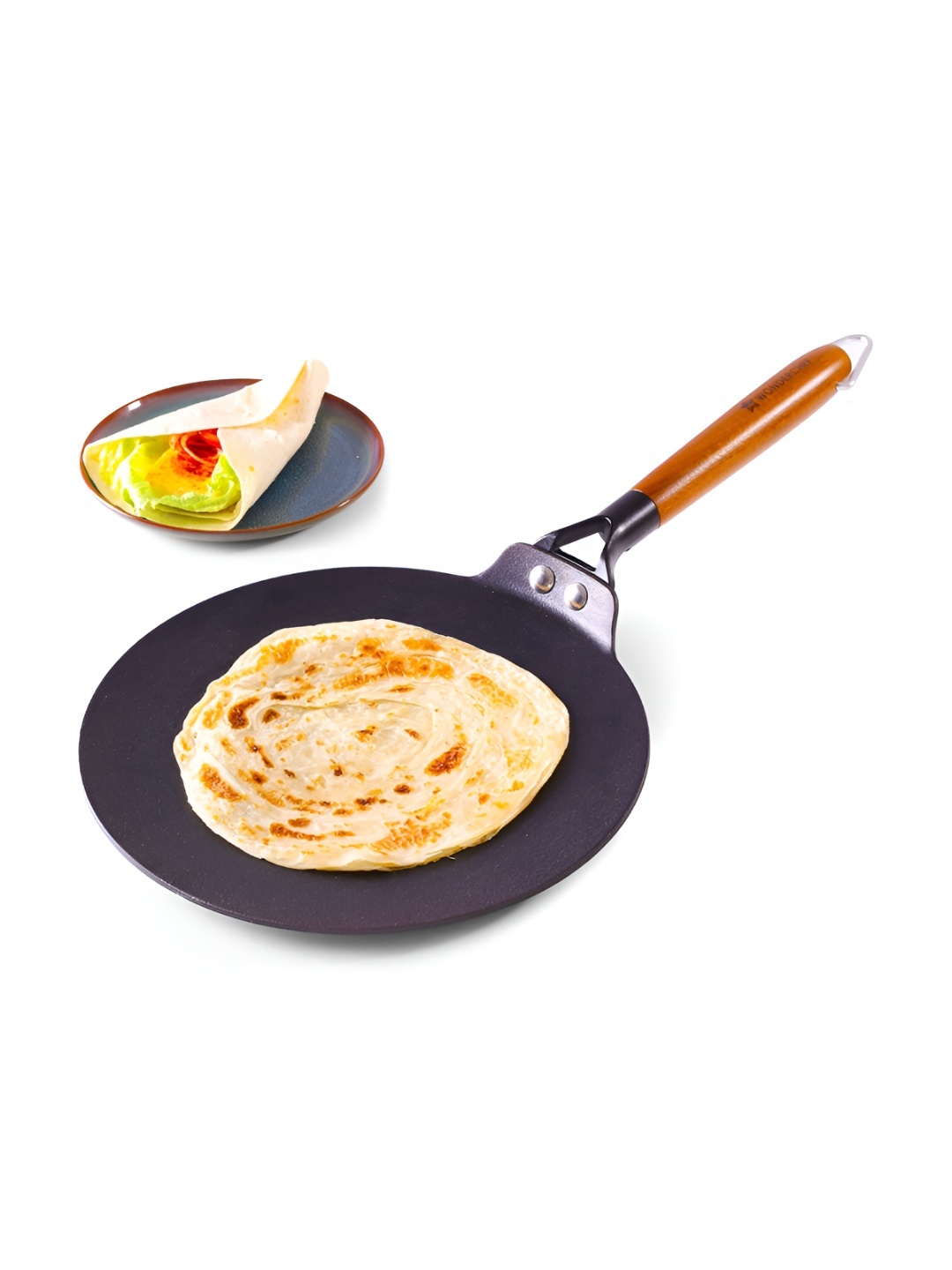 

Wonderchef Ferro Black Easy to Clean Light Weight Cast Iron Roti Tawa