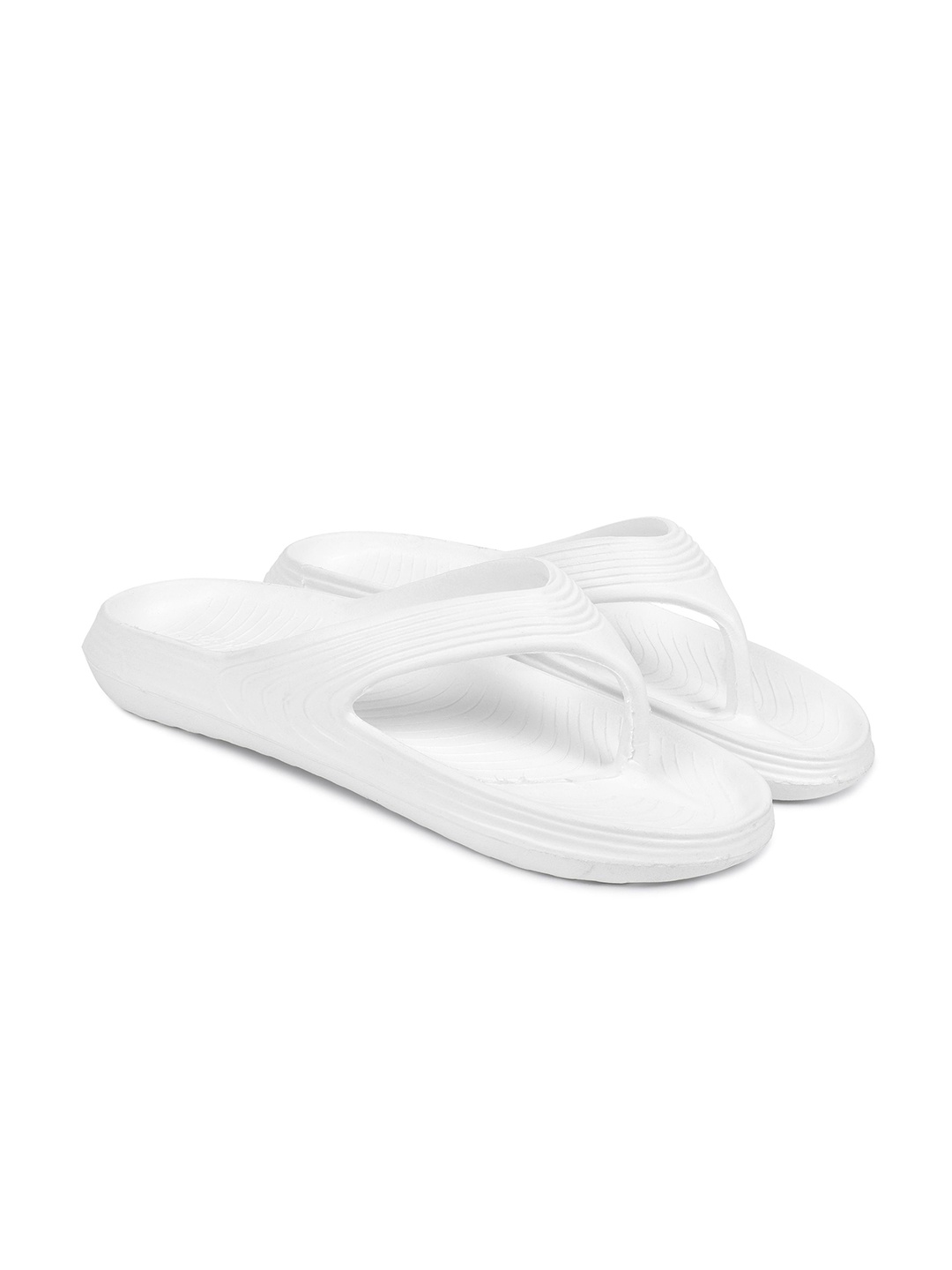 

KAPYANSH Men Thong Flip-Flops, White