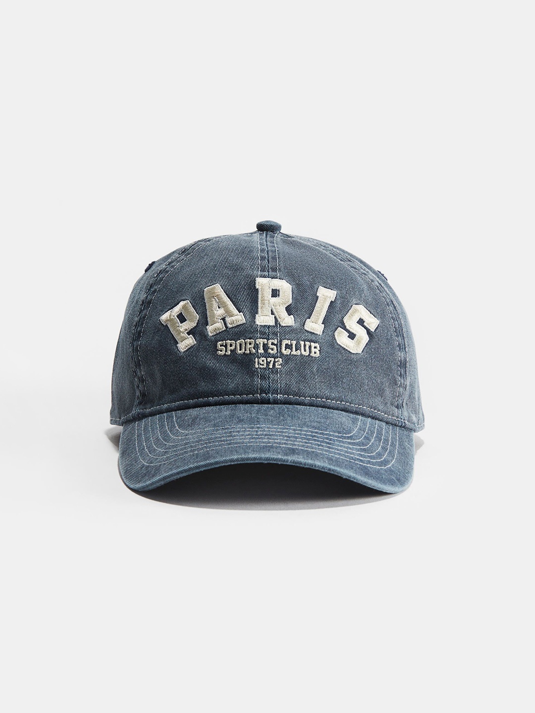 

H&M Women's Motif-Detail Cotton Cap, Blue
