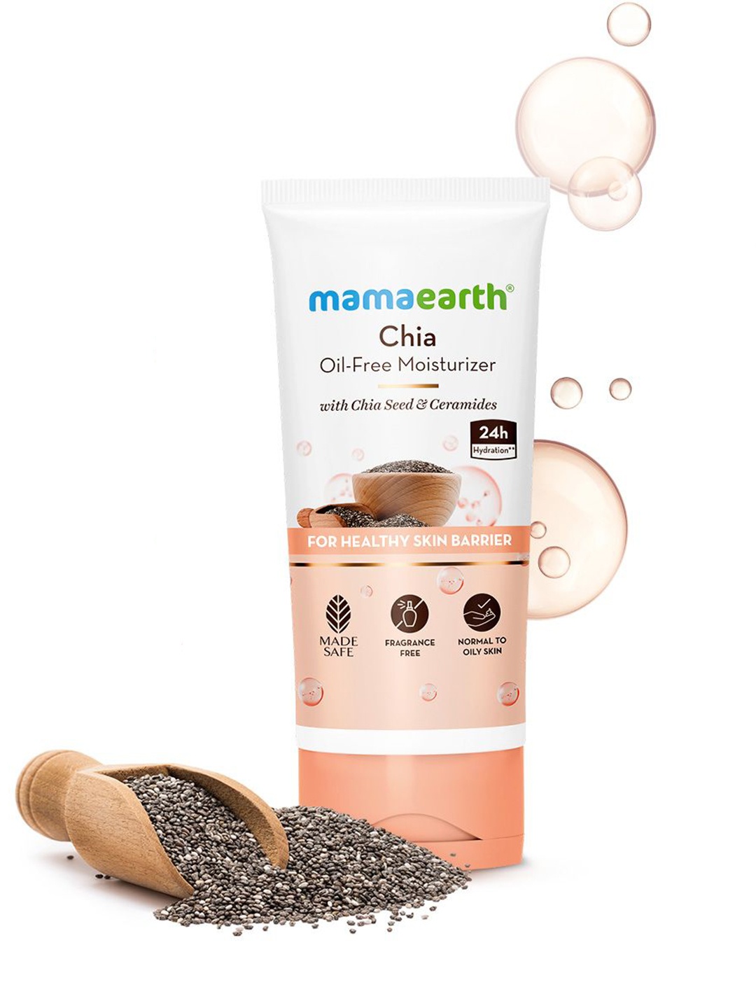 

Mamaearth Chia Oil Free Moisturizer- 80 g, White