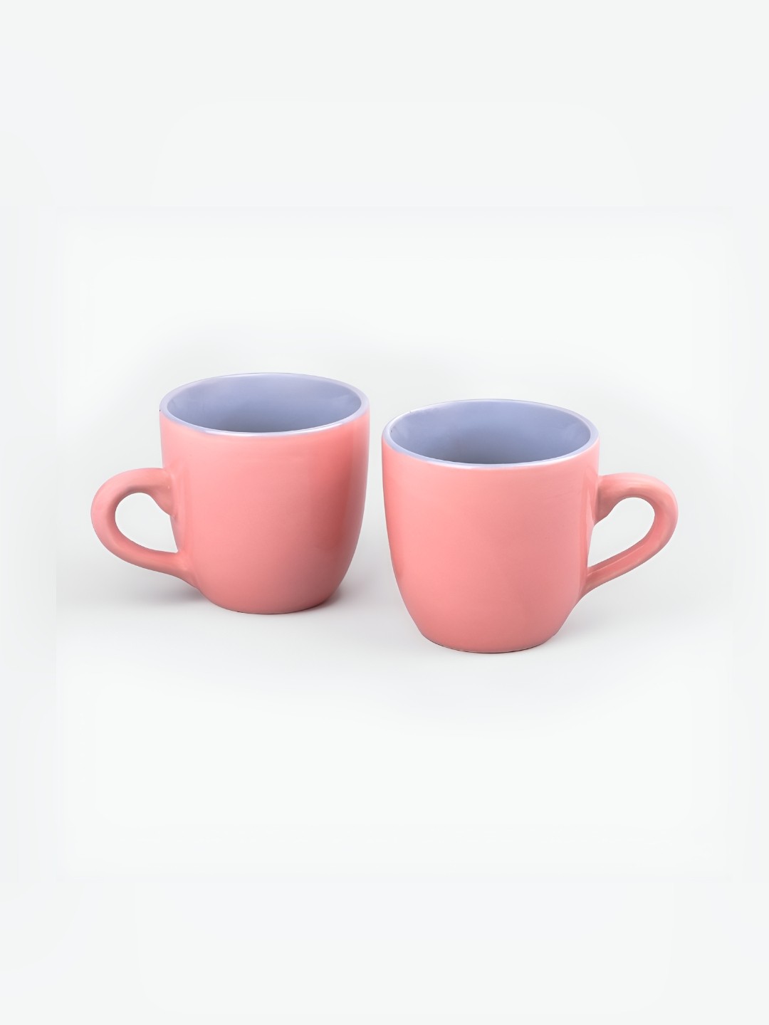 

Storepedia Pink & Purple Handcrafted Solid Ceramic Glossy Cups Set of Cups and Mugs